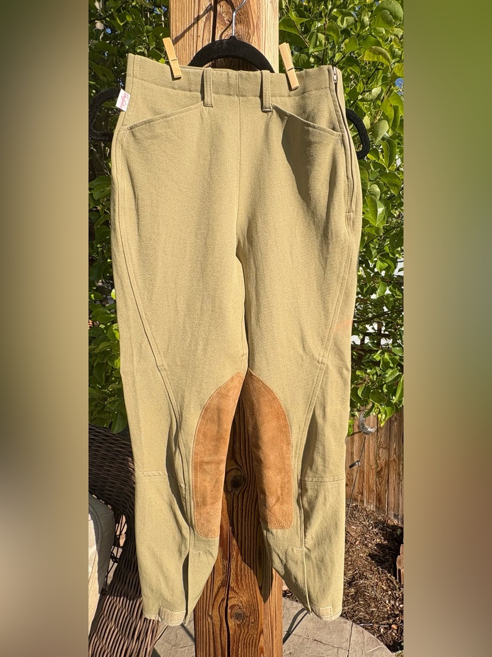 THE TAILORED SPORTSMAN ENGLISH RIDING HABITS BREECHES WOMENS 26 TAN LIKE NEW